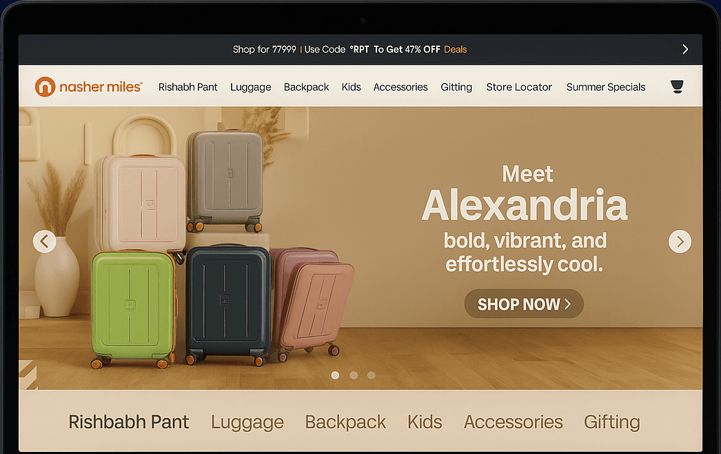 Premium Luggage eCommerce Store